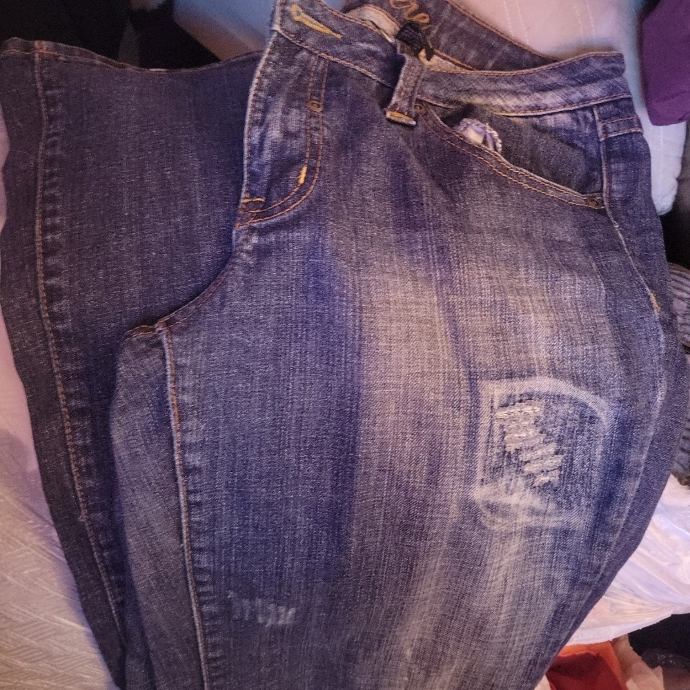 Premier Women's Blue Boot Cut Jeans